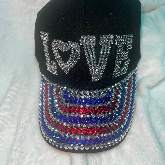 Unisex Rhinestone Sequins Baseball Cap Sparkly Glitter Bling Snapback Hat - Picture 3 of 4